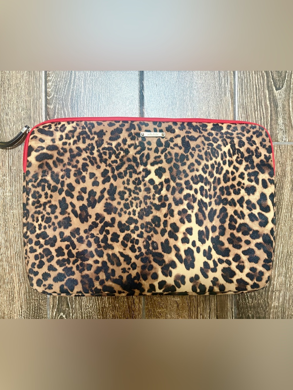 Stella & Dot Leopard laptop sleeve